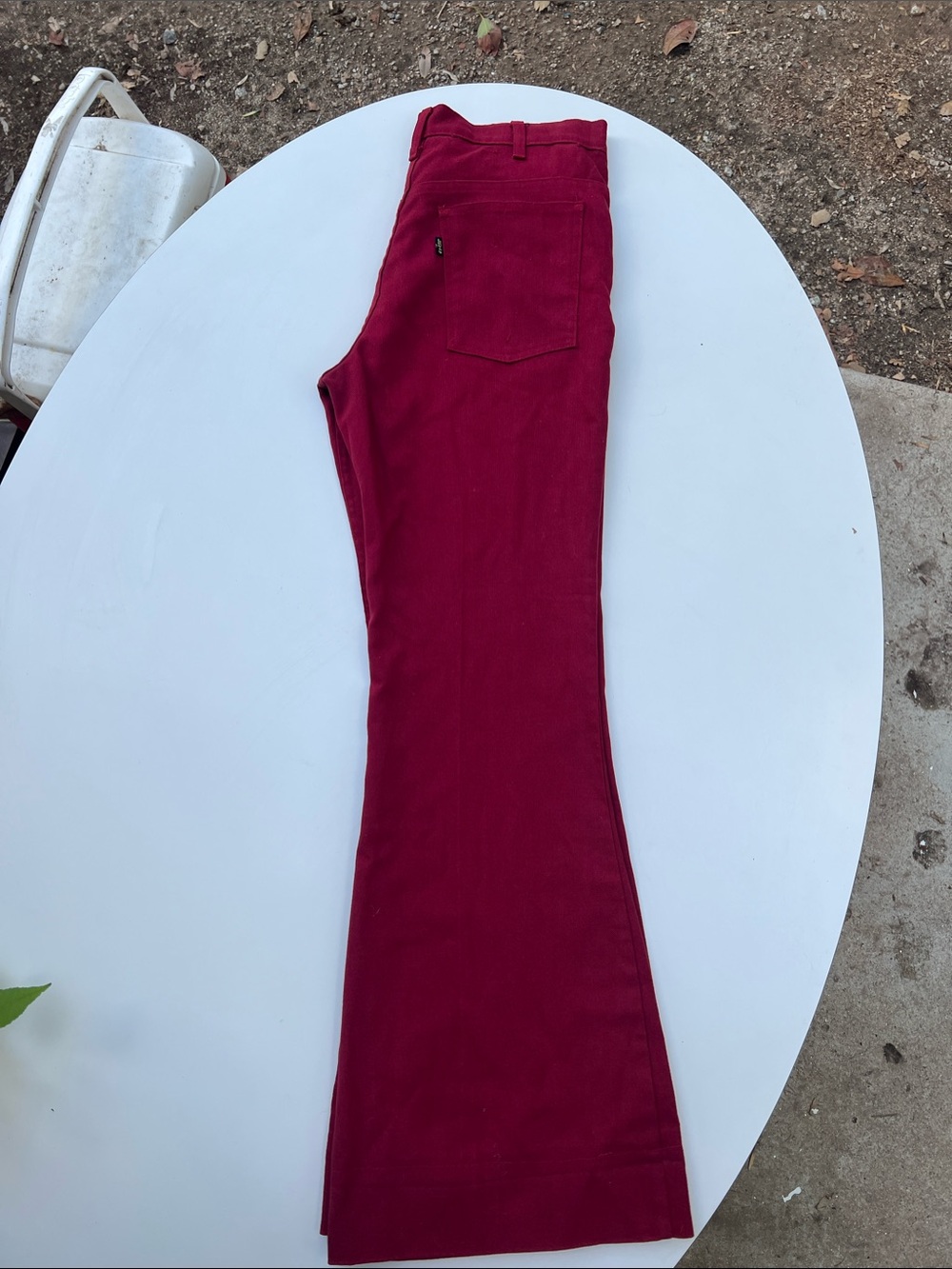 Levi's Big E Women's Boot Cut Pants in Deep Wine Red